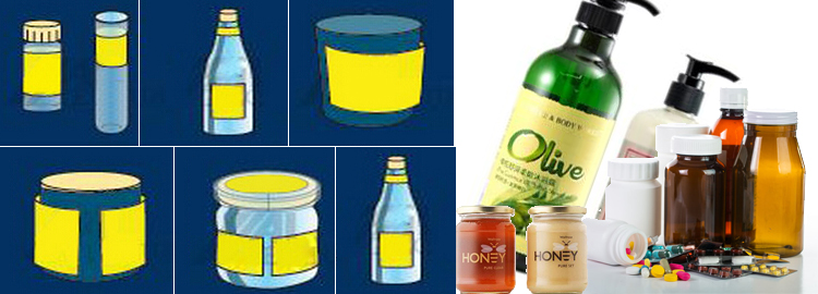 T 수직 형 자동 라운드 컨테이너 라벨링 기계